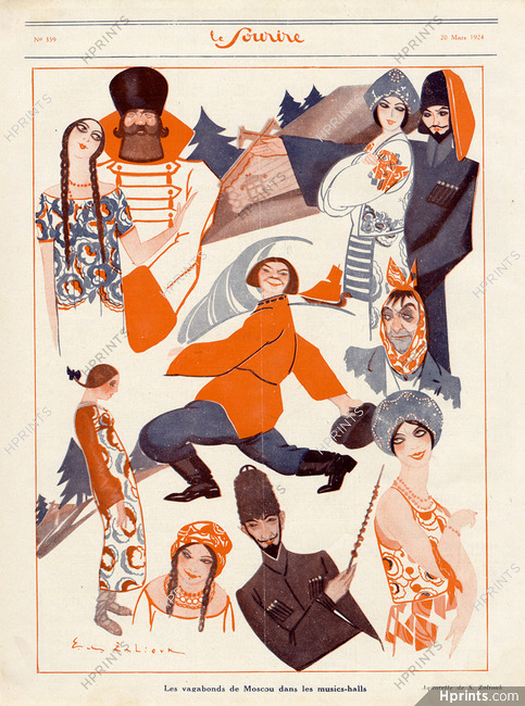 Zaliouk 1924 Les Vagabonds de Moscou dans les Musics-halls, Russians