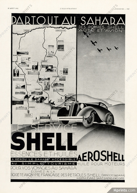 Shell (Motor Oil) 1934 Sahara, Algeria