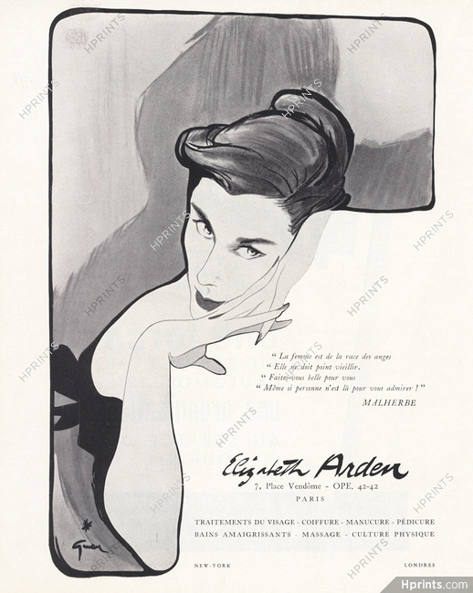 Elizabeth Arden 1952 René Gruau