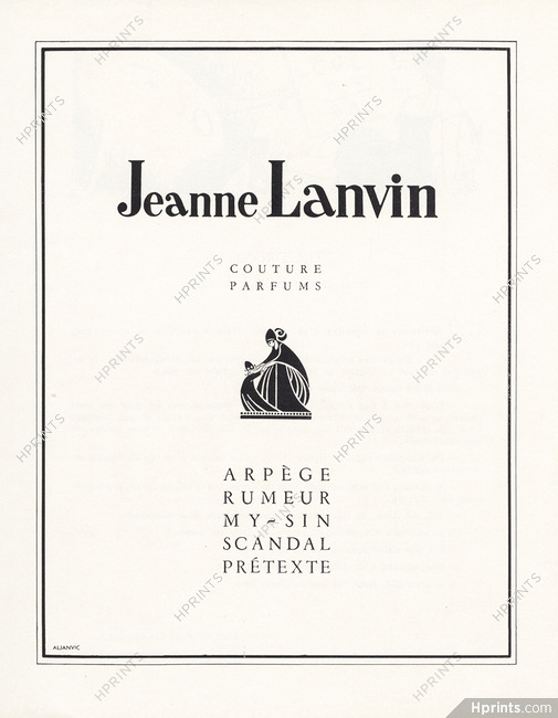 Jeanne Lanvin 1952 Label, Couture, Parfums, Paul Iribe