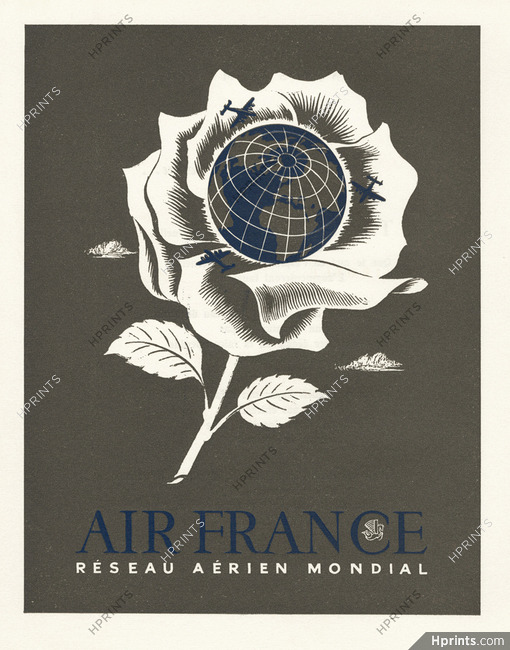 Air France 1951 Rose