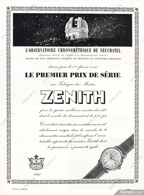 Zenith (Watches) 1955 Observatoire de Neuchatel