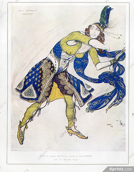 Léon Bakst 1912 The Marchesa Casati Costume Design