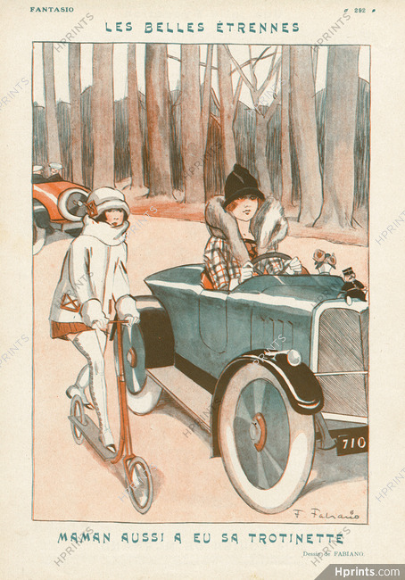 Maman aussi a eu sa trotinette, 1925 - Fabiano Kick Scooter, Trottinette