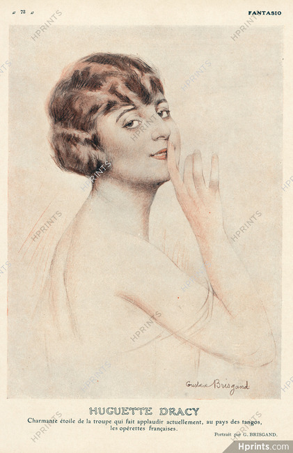 Brisgand 1928 Huguette Dracy portrait