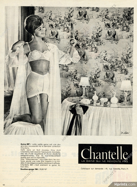 Chantelle 1960 Photo Claude Anger — Advertisement