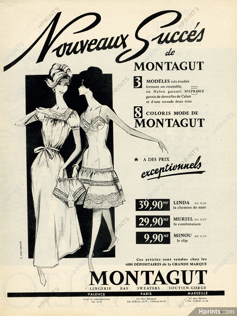 Montagut (Lingerie) 1960