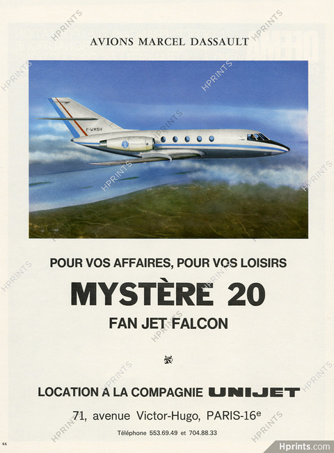 Marcel Dassault 1969 Mystère 20