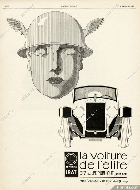 Georges Irat 1926 Gods' messenger Hermes, Emilien Dufour