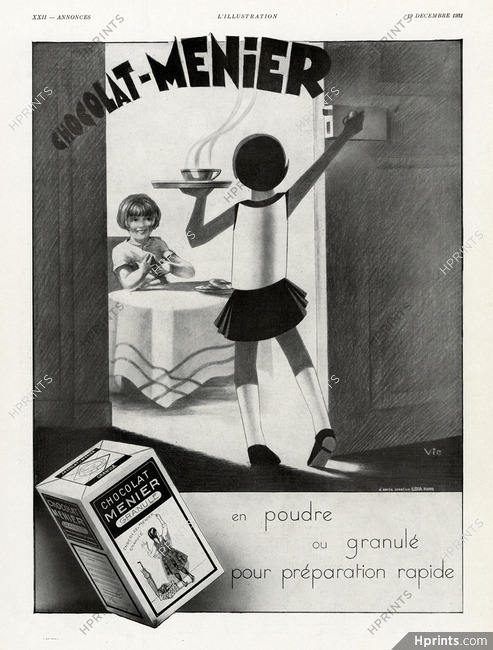 Menier (Chocolates) 1931 Vic, d'après Edia