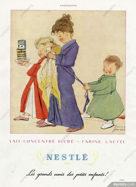 Nestlé (Chocolats) 1936 Children, Baby, Dawson