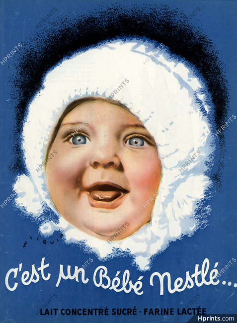 Nestlé 1932 Wilquin, Portrait Baby