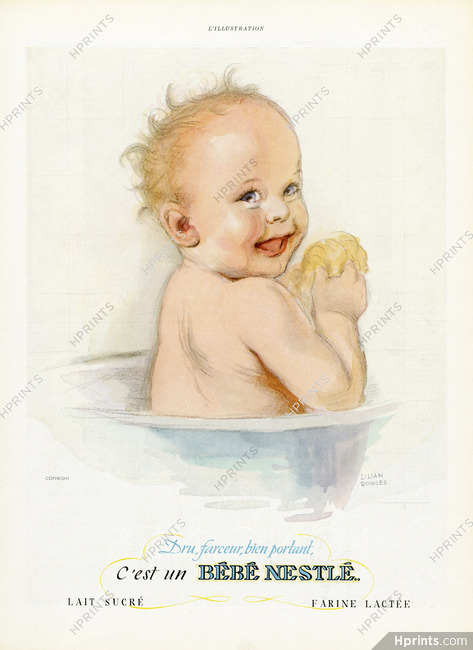 Bébé Nestlé 1938 Lilian Rowles Baby