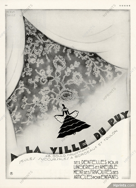 A La Ville Du Puy 1929 Hervé Baille