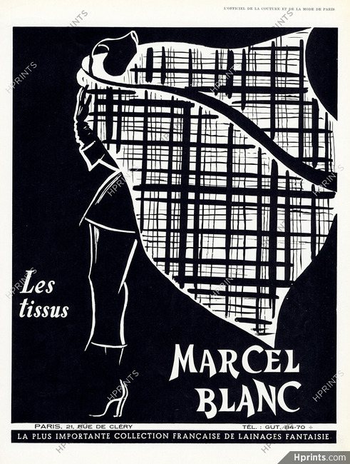 Tissus Marcel Blanc 1953
