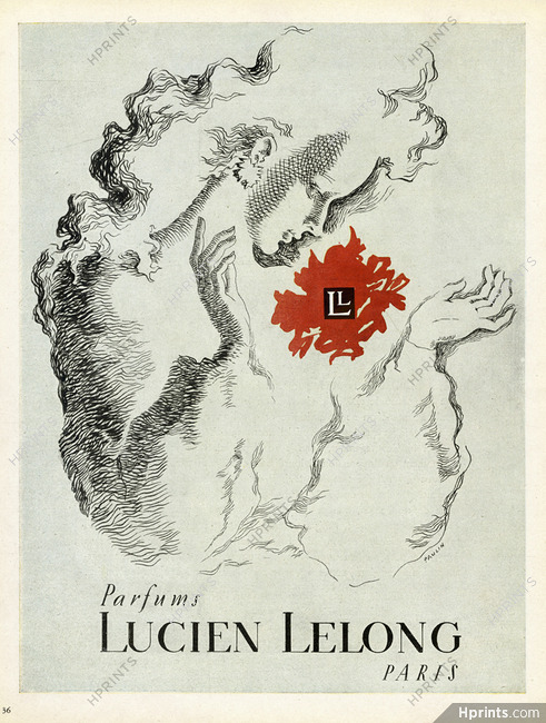 Lucien Lelong (Perfumes) 1945 Paulin