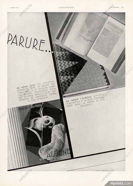 Albène (Fabric) 1934 Rel. Kieffer