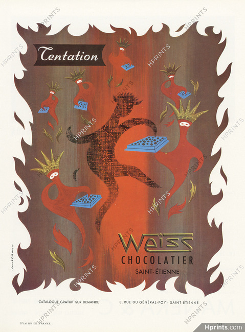 Weiss (Chocolates) 1959 Tentation Devil