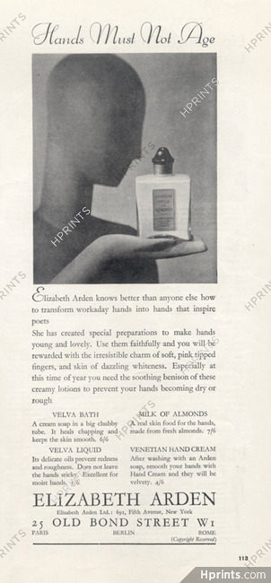 Elizabeth Arden (Cosmetics) 1933