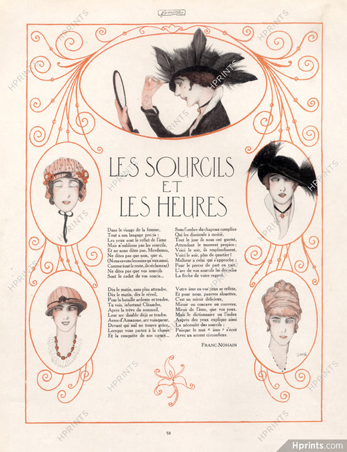 Les Sourcils et les Heures, 1914 - Francisco Javier Gosé, Texte par Franc-Nohain