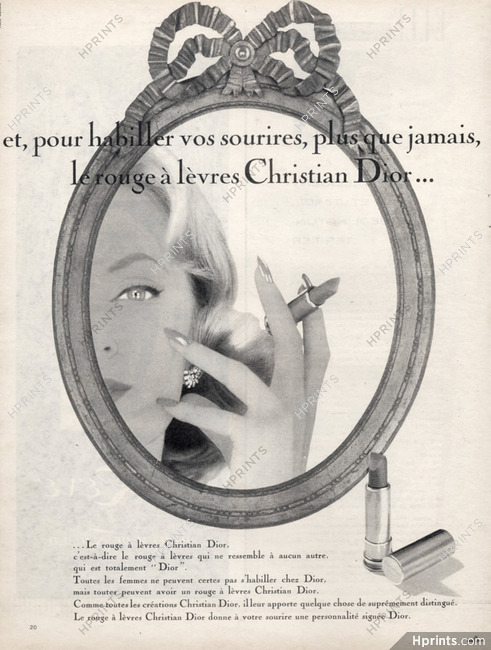 Christian Dior (Cosmetics) 1958 Lipstick, Photo Dambier