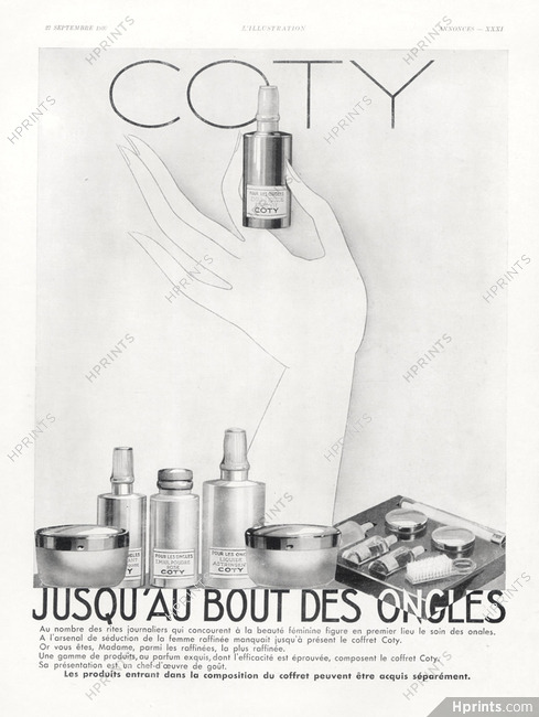 Coty (Cosmetics) 1930 Nail Polish
