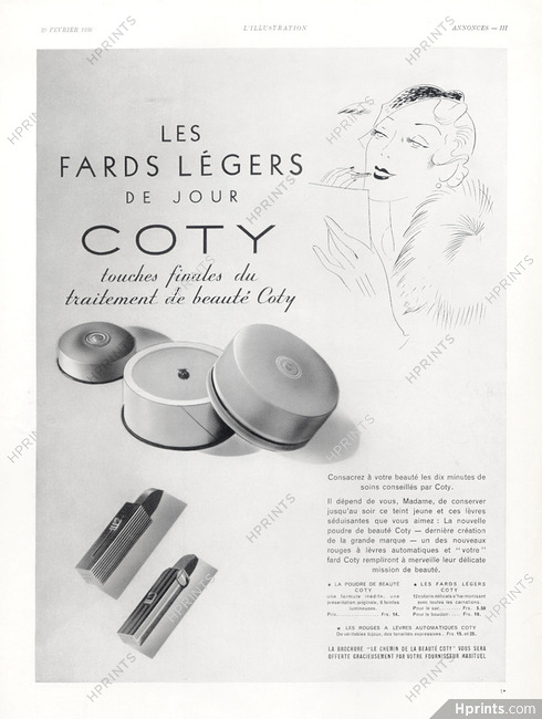Coty (Cosmetics) 1936 Lipstick, Making-up
