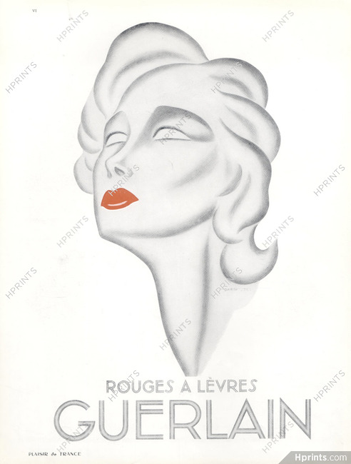 Guerlain (Cosmetics) 1935 Darcy, Rouge à Lèvres