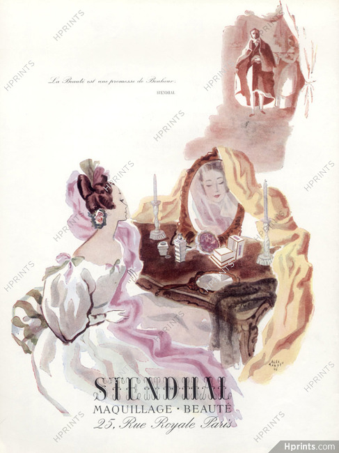 Stendhal 1946 Alex Rakoff, Making-up 18th Century Costumes