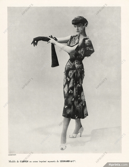Carven 1951 Photo Seeberger, Summer Dress
