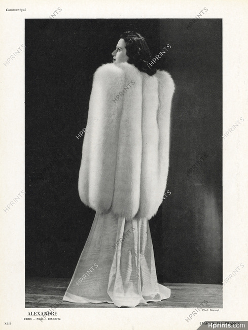 Alexandre (Fur Clothing) 1941 Photo Manuel