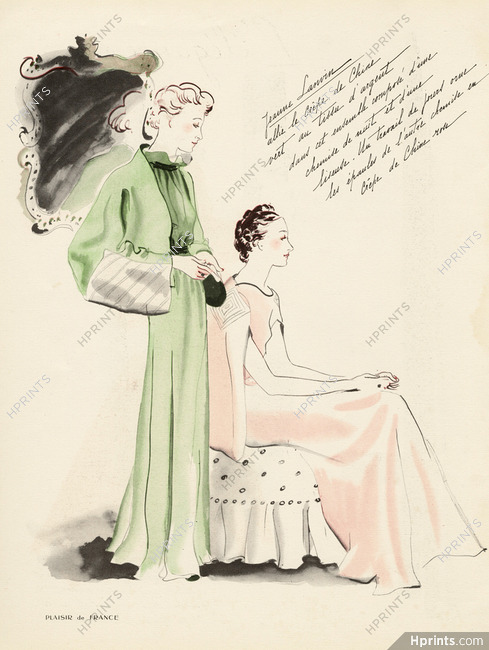 Jeanne Lanvin 1936 Jean Pagès, housecoat