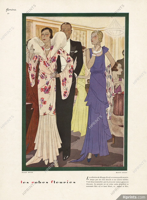 Maggy Rouff 1930 Evening Gown, Haramboure