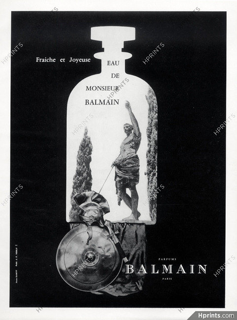 Pierre Balmain (Perfumes) 1966 Eau de Monsieur Balmain, Photo Ramon