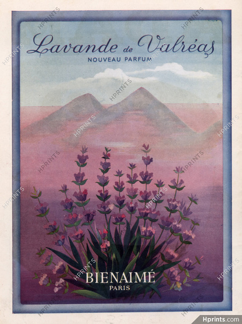 Bienaimé (Perfumes) 1945 Lavande de Valréas, Egyptian pyramids
