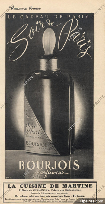Bourjois (Perfumes) 1935 Soir de Paris