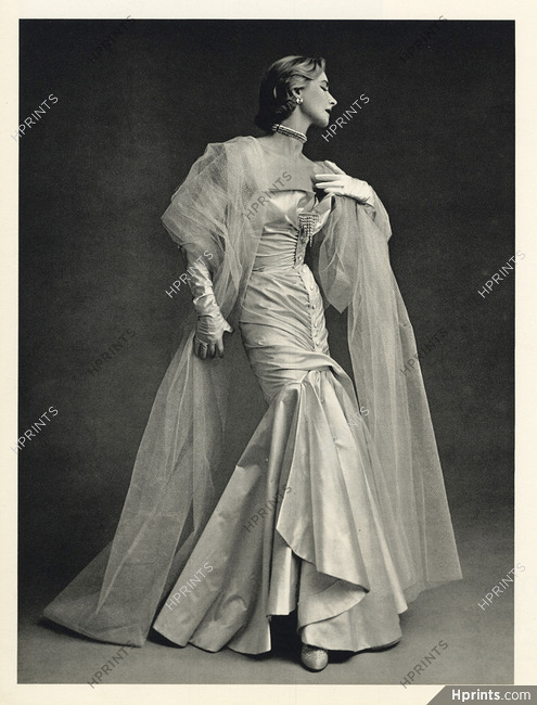 Jacques Fath 1950 Evening Gown, Marcel Guillemin, Photo Pottier