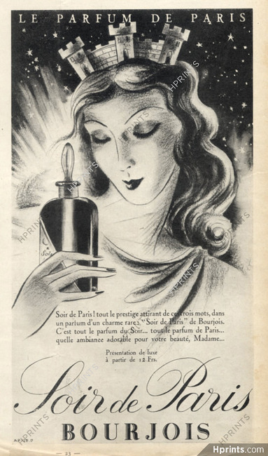 Bourjois (Perfumes) 1936 Soir de Paris