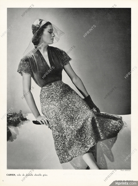 Carven 1950 Lace dress, Photo Elshoud