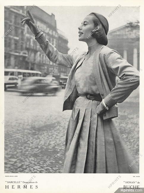 Hermès (Couture) 1952 Photo Louis Astre