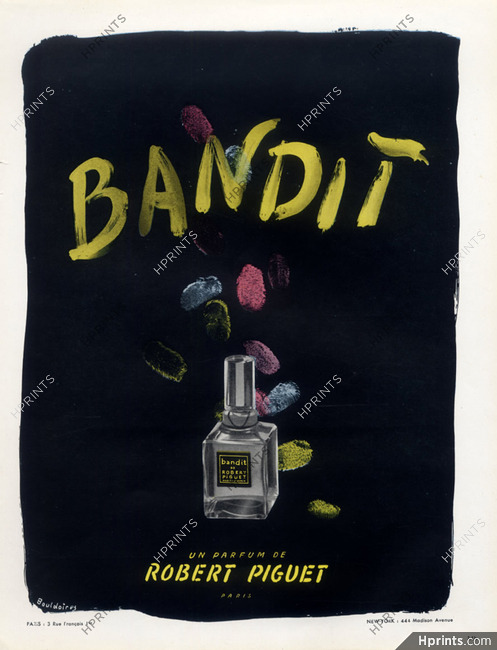 Robert Piguet (Perfumes) 1946 "Bandit", Bouldoires