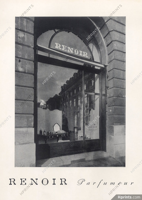 Renoir (Perfumes) 1945 Place Vendôme Paris, shop window