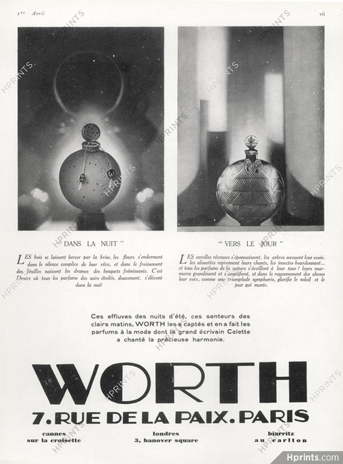 Worth (Perfumes) 1927 Dans la Nuit, Vers le Jour