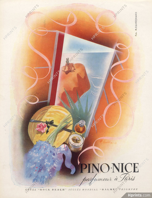 Pino-Nice (Perfumes) 1946 Rock Beach, Balme, Gurtler