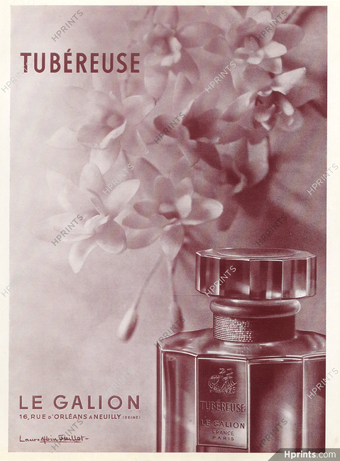 Le Galion (Perfumes) 1939 Tubereuse, Laure Albin Guillot