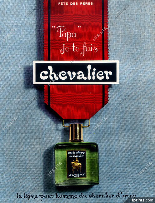 D'Orsay (Perfumes) 1969 Eau de Cologne du Chevalier