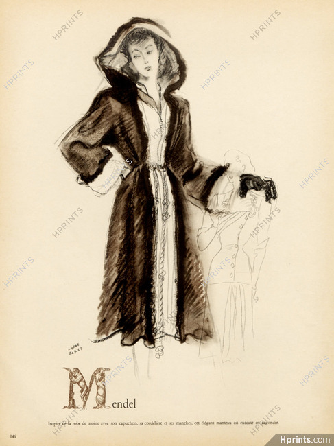 Pierre Pagès 1946 Mendel, fur coat