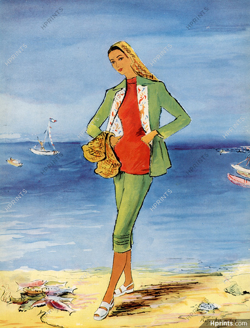 Jacques Fath 1947 Beachwear, Roger Descombes