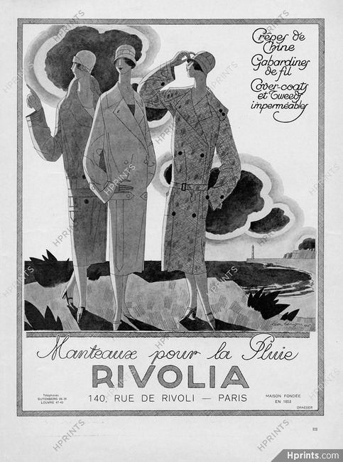 Rivolia 1925 Léon Bénigni, Raincoat