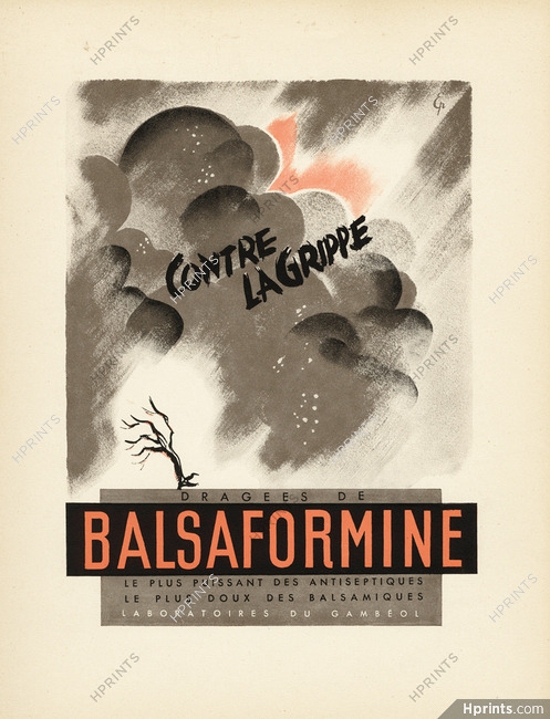 Balsaformine 1936 Laboratoires du Gambéol